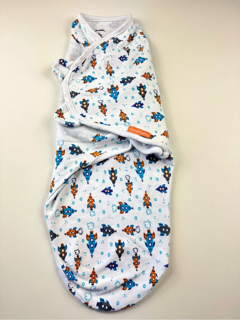 Swaddle Me Space Rocket Sleep Sack  Print Infant Baby Infant Baby Large Cotton